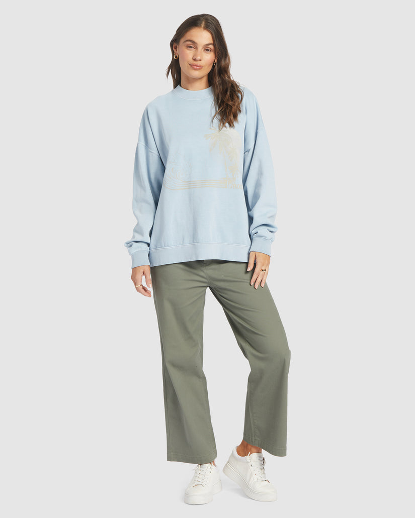 Womens Lineup Oversized Crew A Sweatshirt