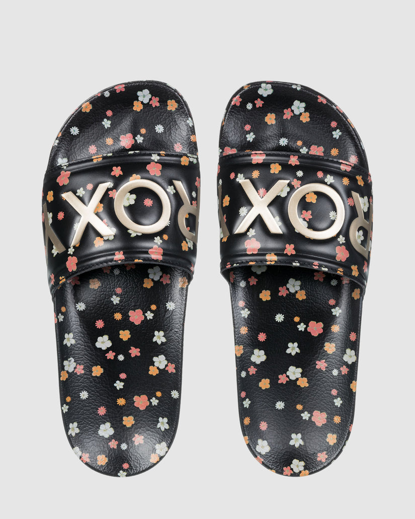 Womens Slippy Printed Slider Sandals