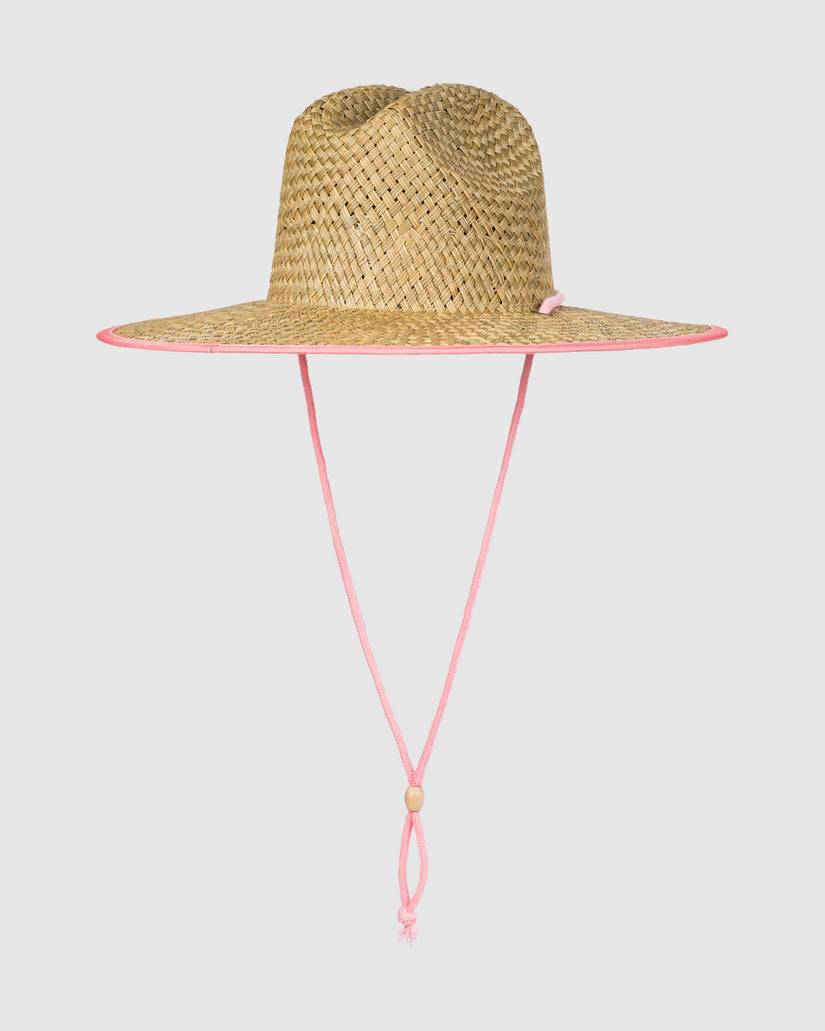 Girls 8-16 Pina To My Colada Solid Straw Hat