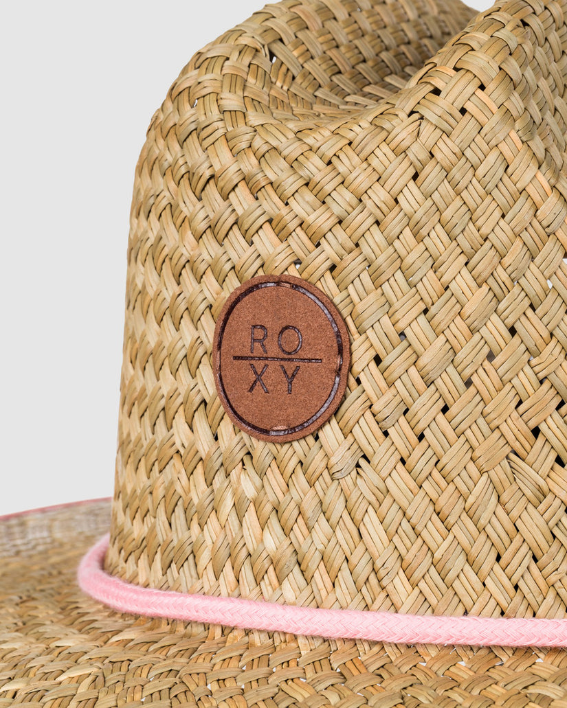 Girls 8-16 Pina To My Colada Solid Straw Hat