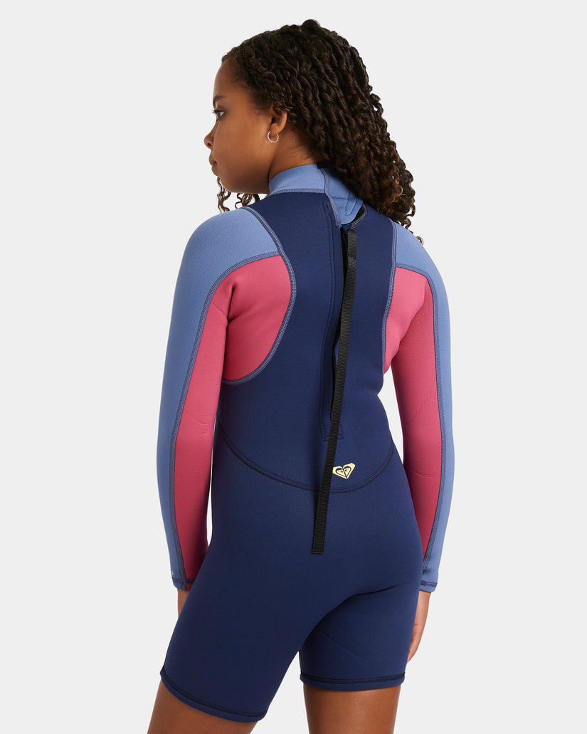 Girls 4-16 2/2mm Prologue Back Zip Long Sleeve Springsuit