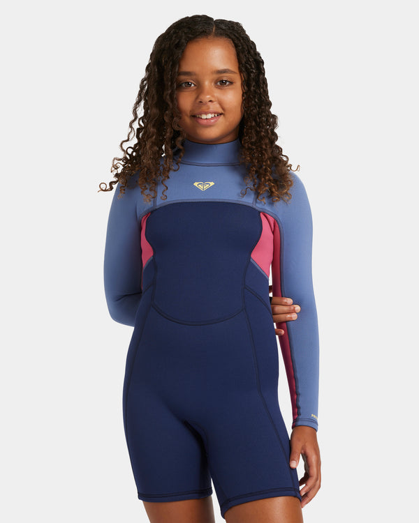 Girls 4-16 2/2mm Prologue Back Zip Long Sleeve Springsuit