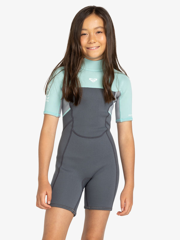 Girls 4-16 2/2mm Prologue Back Zip Short Sleeve Springsuit