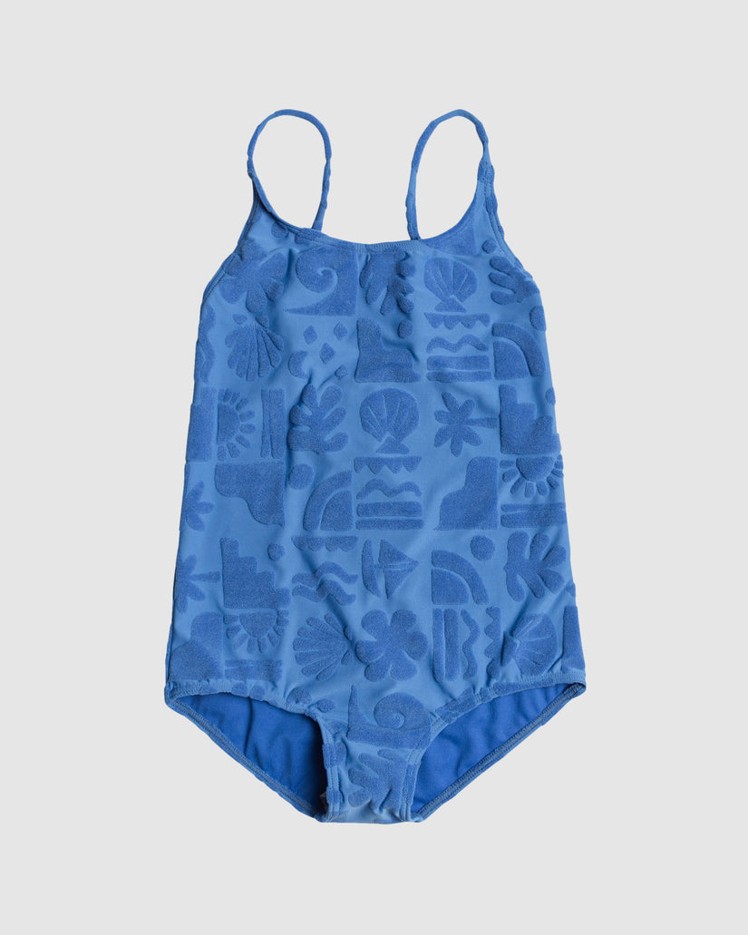 Girls 8-16 Beach Check One Piece Swimsuit