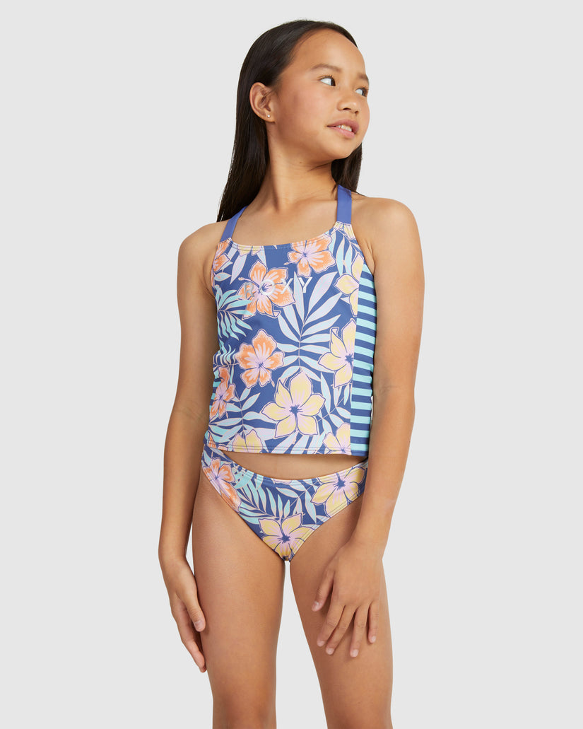 Girls Funky Palm Tankini Bikini