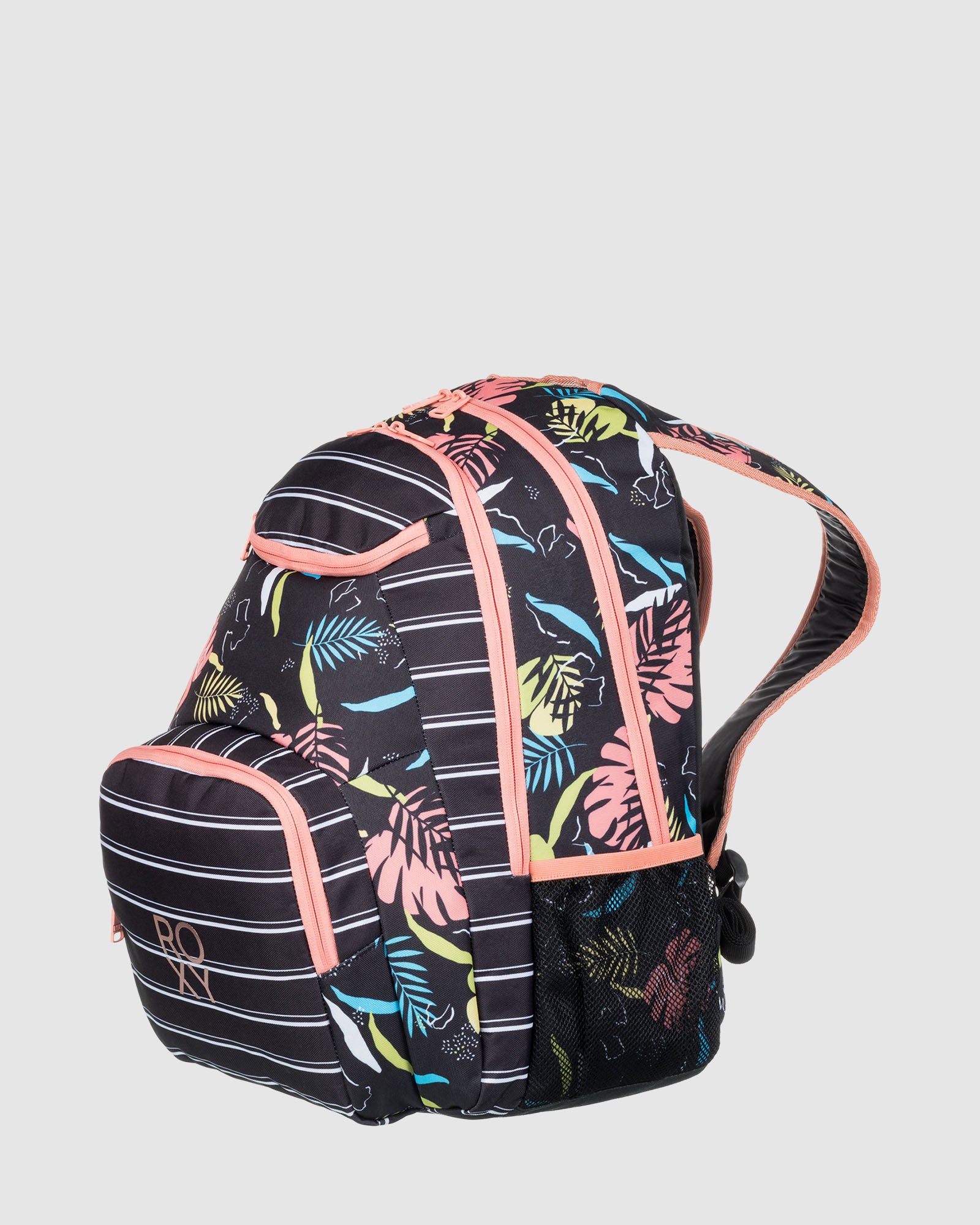 Womens Shadow Swell Printed Backpack ANTHRACITE ACTIVE RG Roxy