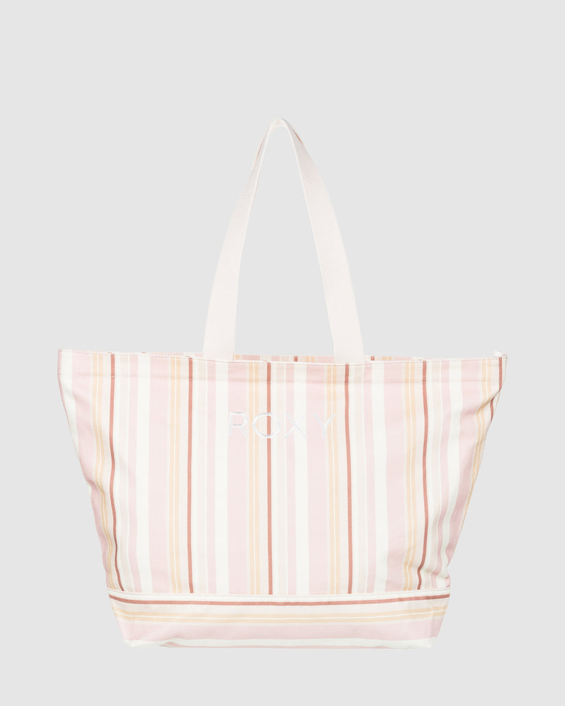 Womens Strippy Beach Bag