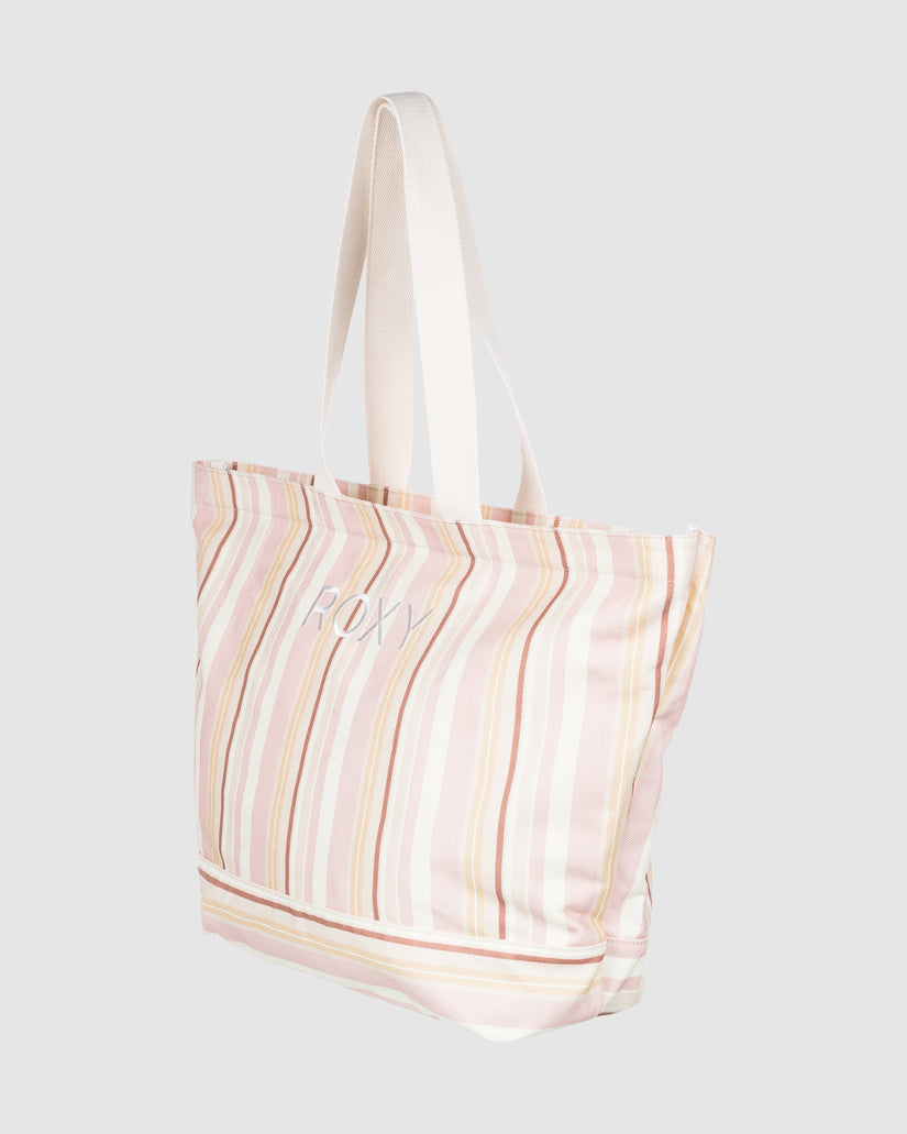 Womens Strippy Beach Bag