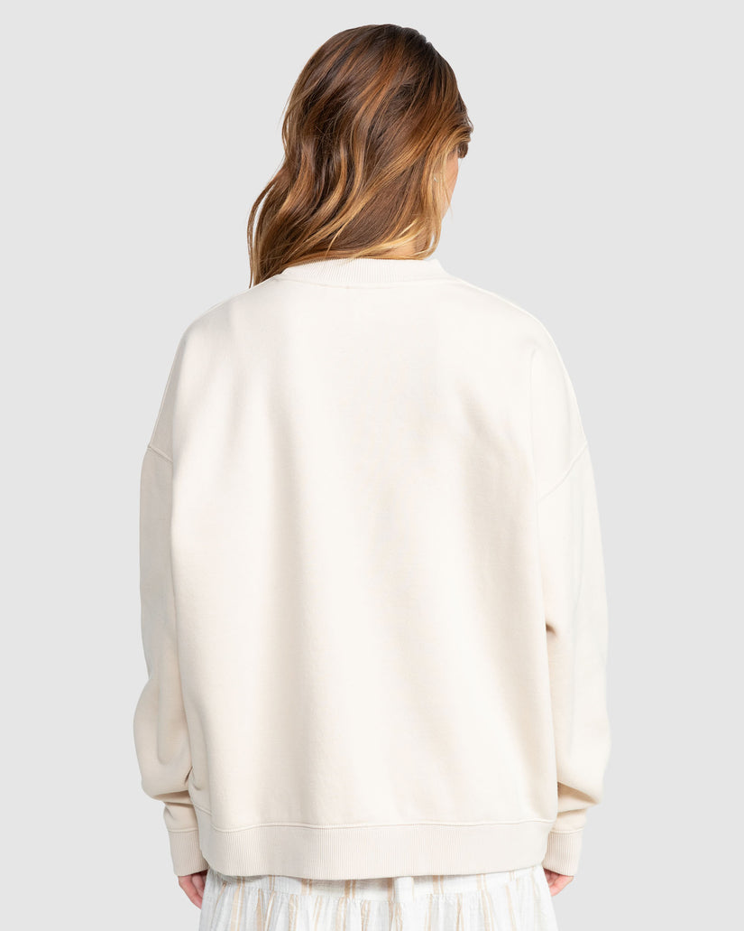 Womens Lineup Oversized Pullover Sweatshirt