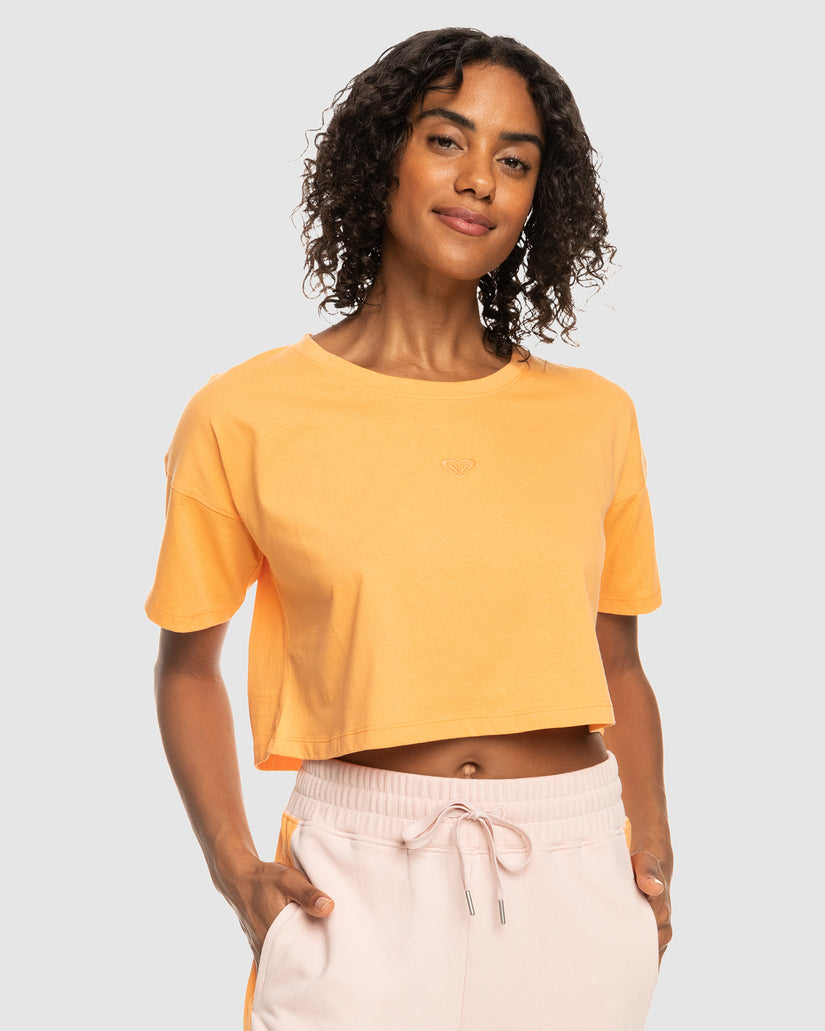 Womens Essential Crop Tee T-Shirt