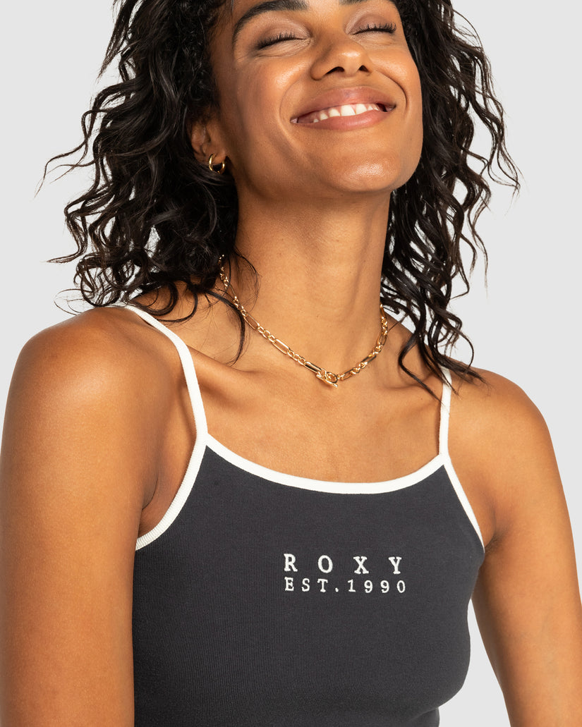 Womens Roxy Vintage Cropped Tank Top