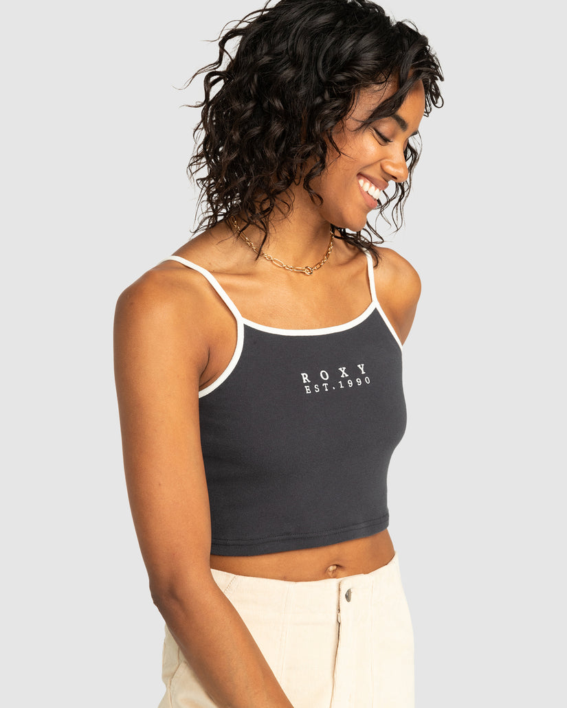 Womens Roxy Vintage Cropped Tank Top