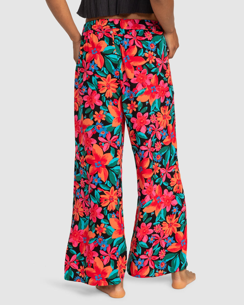 Womens Midnight Avenue Wide Leg Printed Trousers