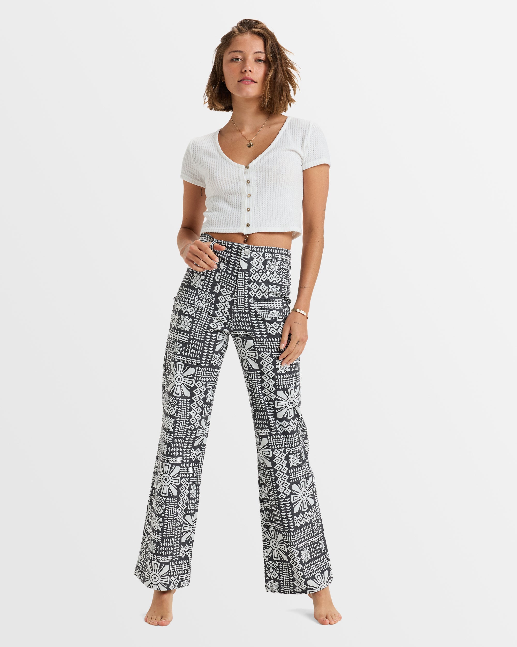 ROXY Womens Coastal Cruiser Wide Leg Pant