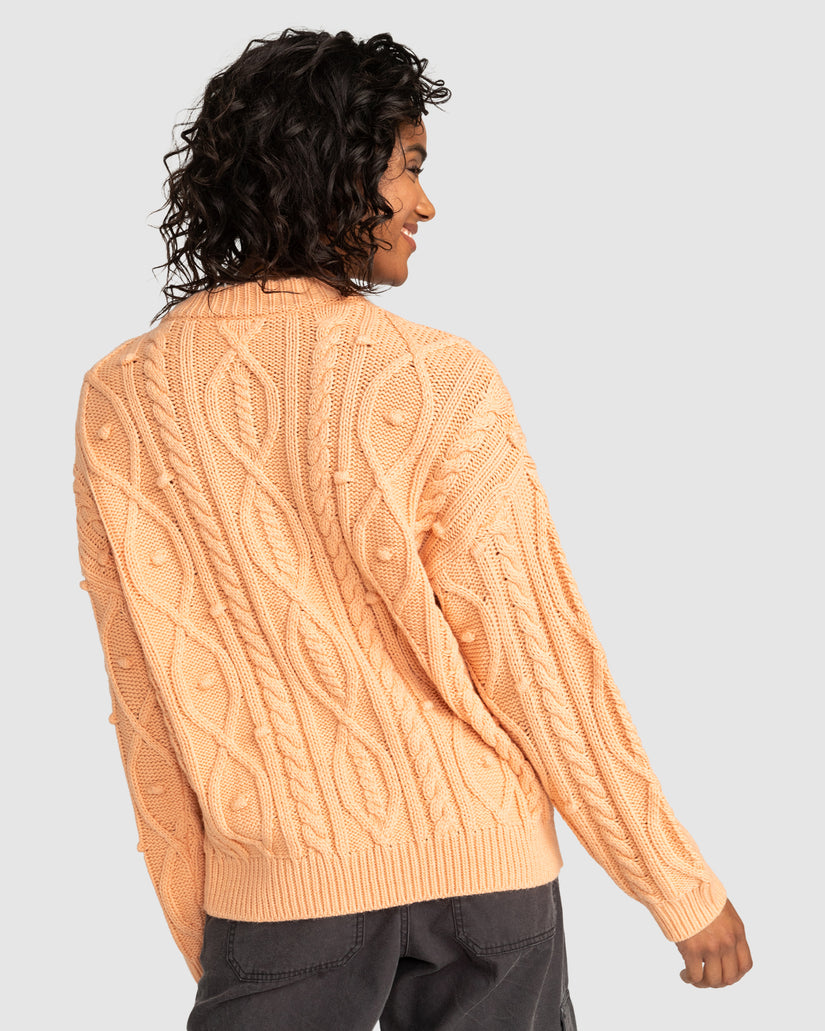 Womens La Playa Cable Crew Neck Jumper