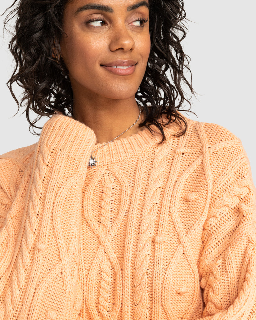 Womens La Playa Cable Crew Neck Jumper