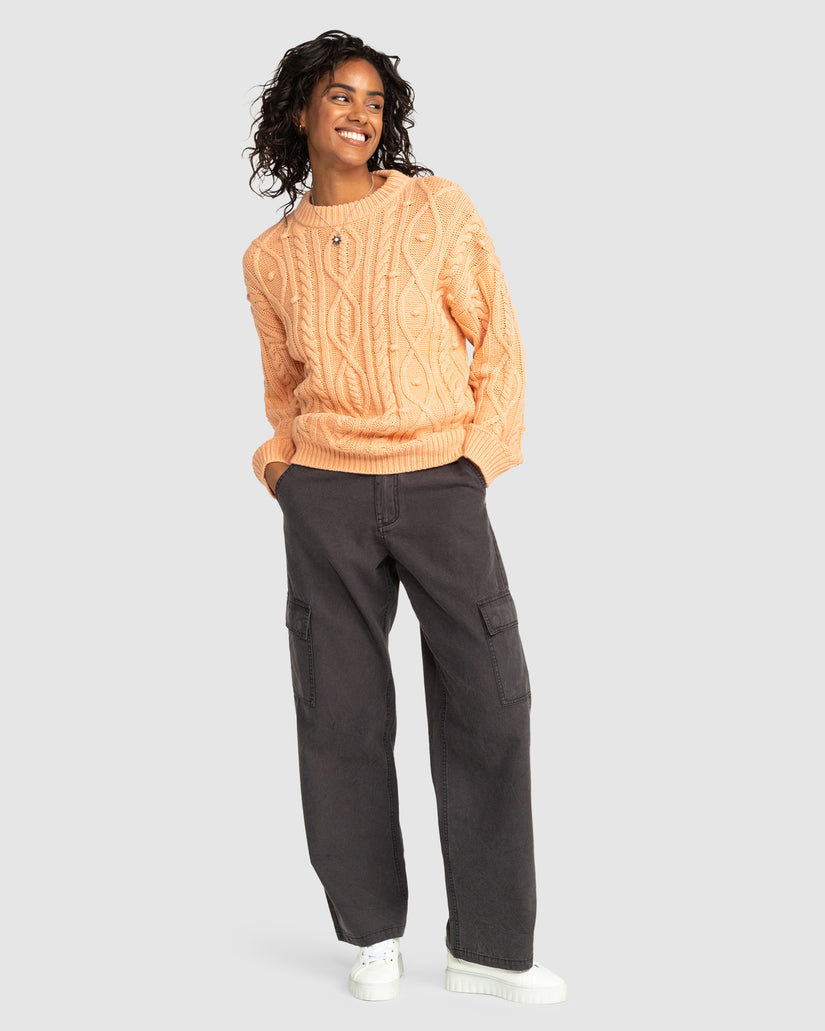 Womens La Playa Cable Crew Neck Jumper