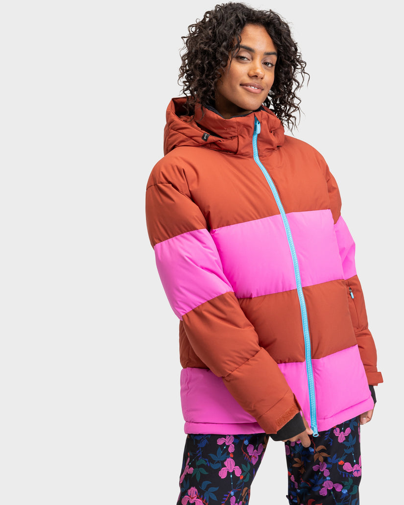 Womens Roxy X Rowley Block Puffer Snow Jacket