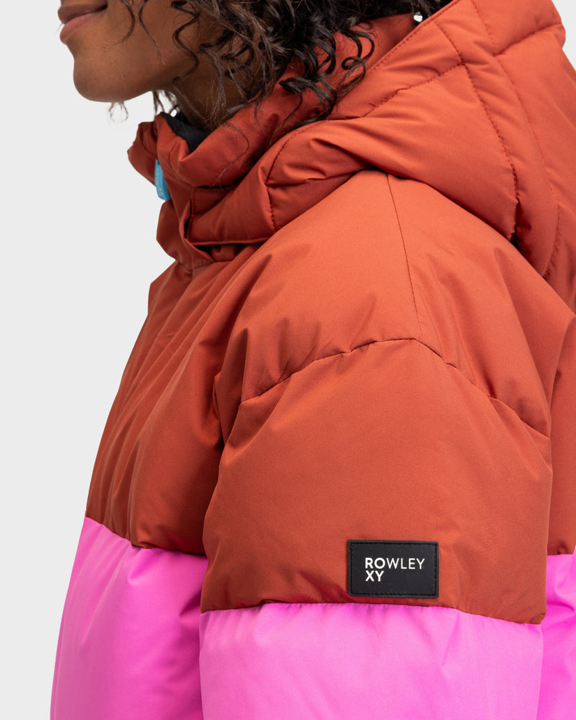 Womens Roxy X Rowley Block Puffer Snow Jacket