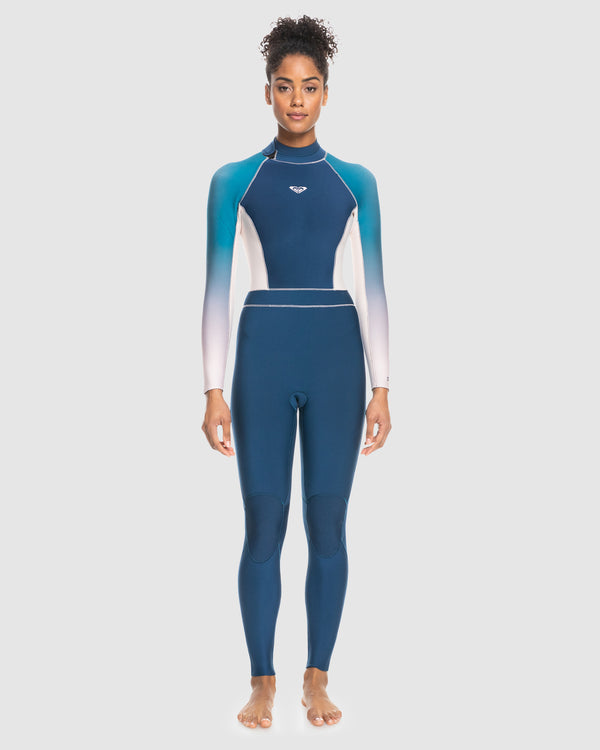 Womens 3/2mm Roxy Rise Backzip Gbs Wetsuit