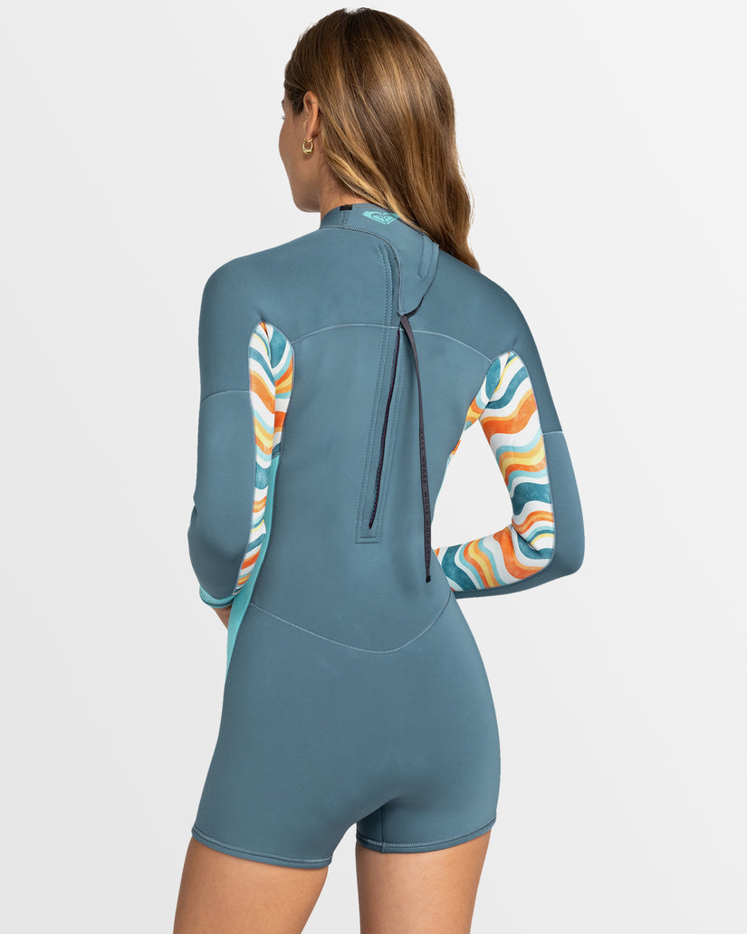 Womens 2mm Swell Series Long Sleeve Back Zip Springsuit