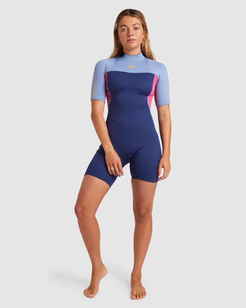 Womens 2/2mm Prologue Back Zip Short Sleeve Springsuit