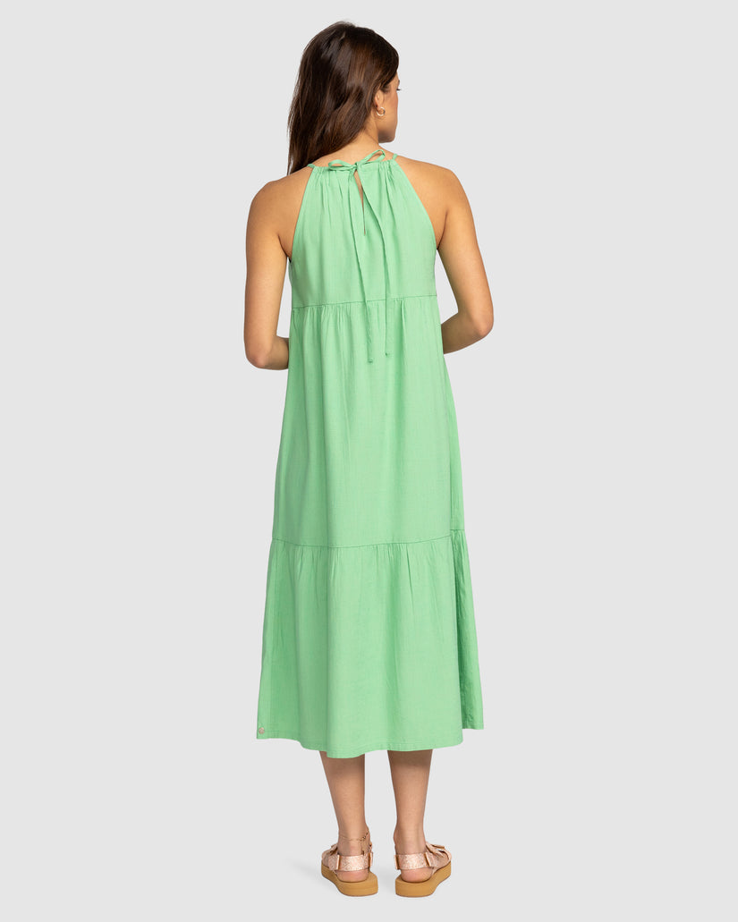 Womens Wavy Days Midi Dress