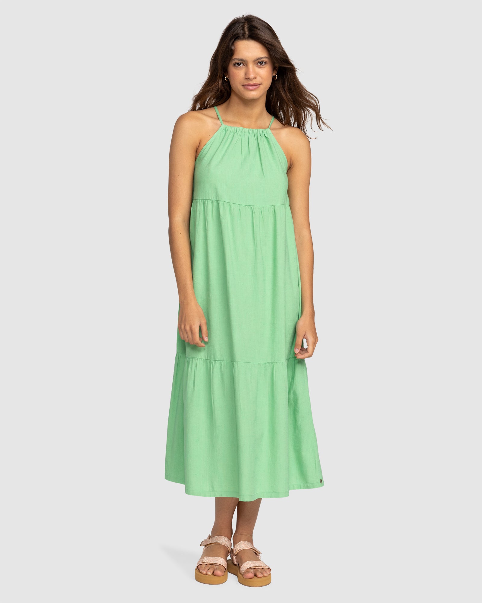 ROXY Womens Wavy Days Midi Dress