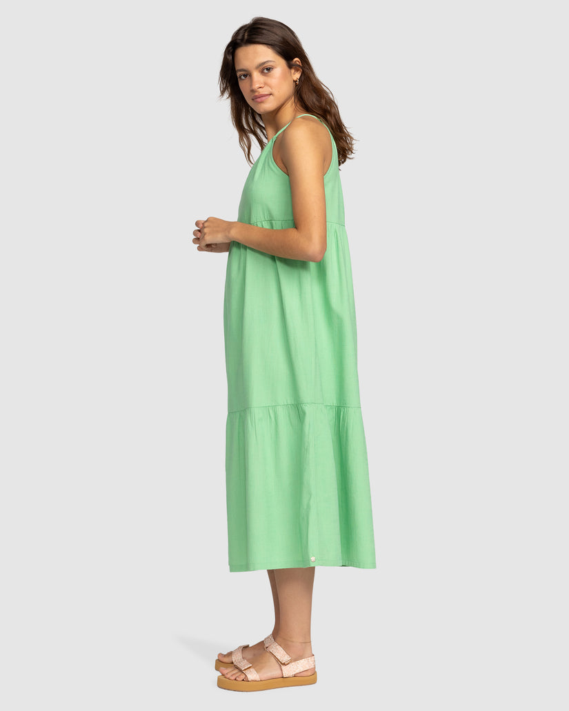 Womens Wavy Days Midi Dress