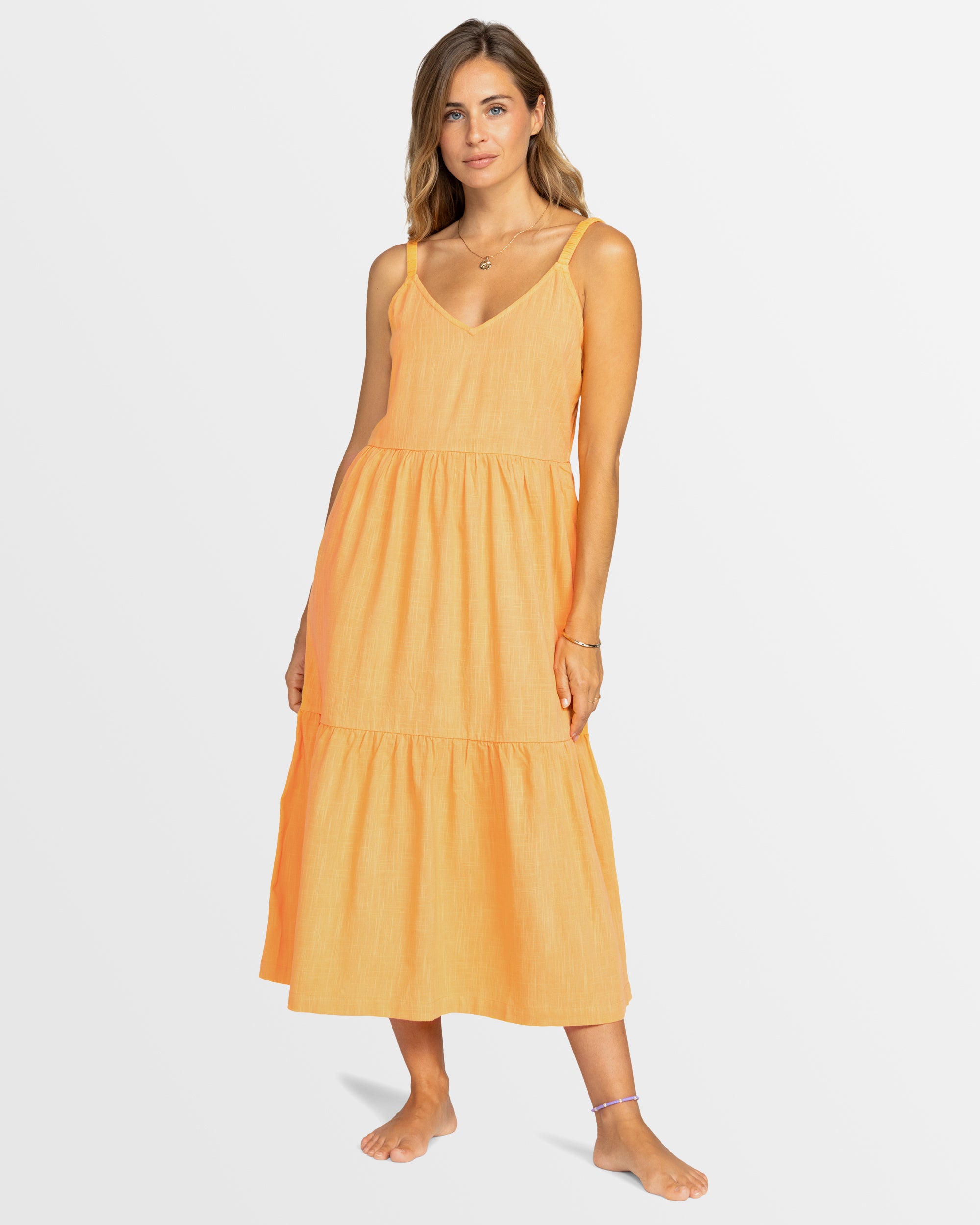 ROXY Womens Waiting Line Midi Dress