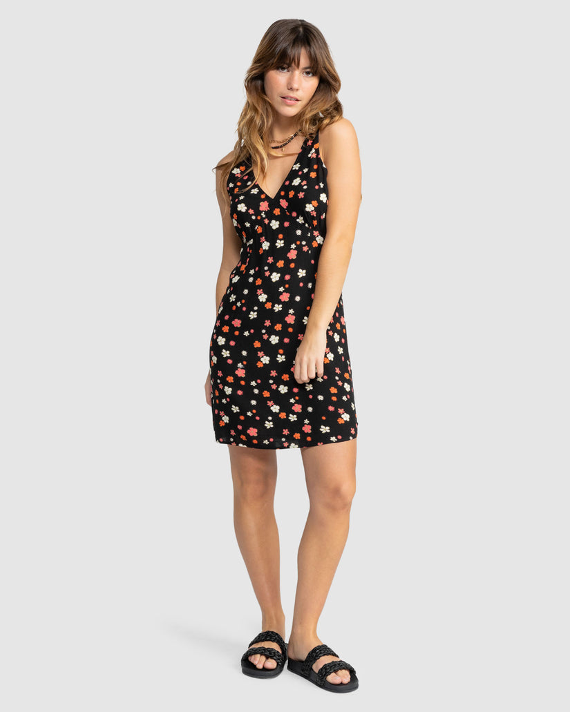 Womens Sunday Feeling Print Mini Dress