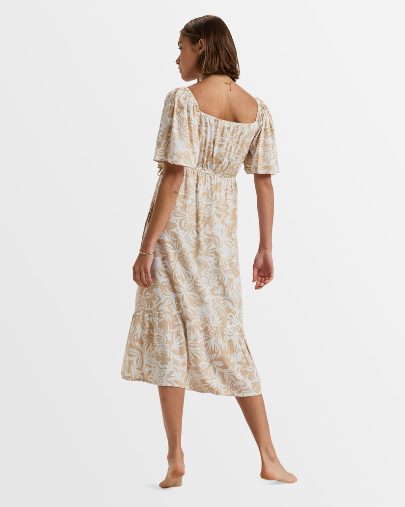 Womens Golden Coast Midi Dress