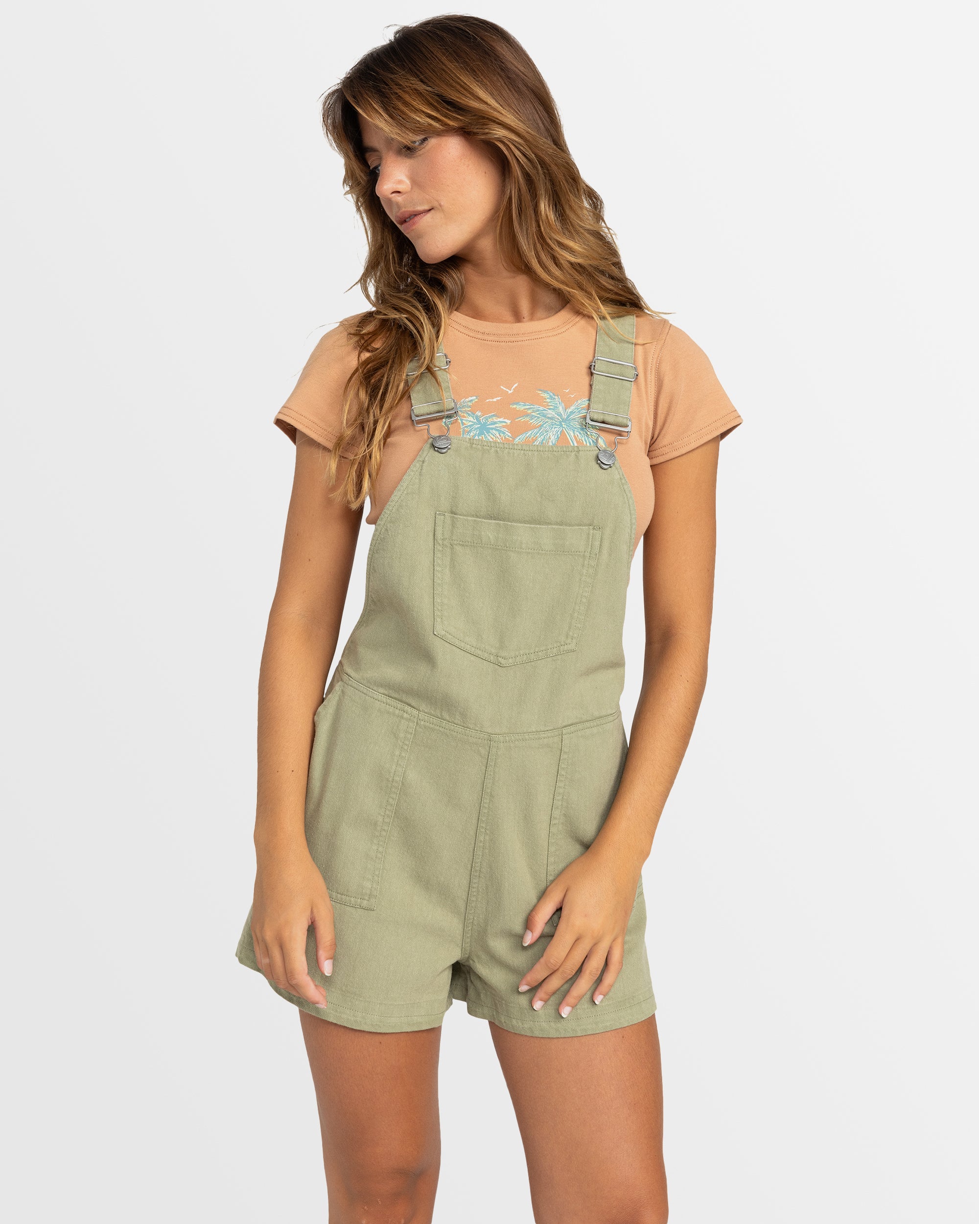 ROXY Womens Crystal Coast Short Overall