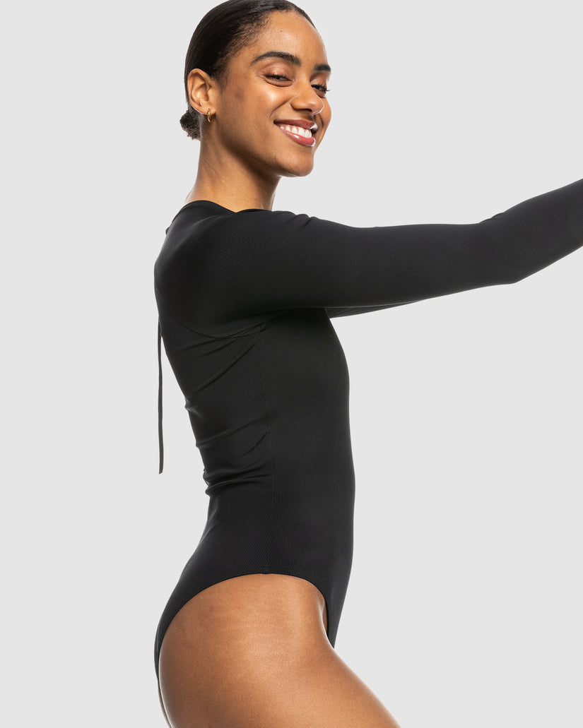 Womens Roxy Pro The Overhead Long Sleeve One Piece Swimsuit