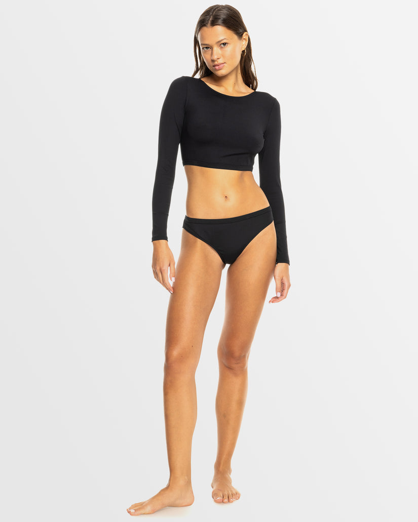 Womens Roxy Pro Nose Ride Long Sleeve Crop Surf Top