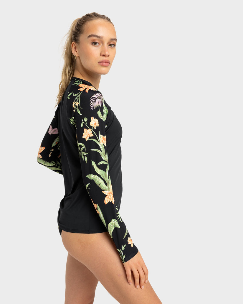 Womens Long Sleeve Lycra Rash Vest