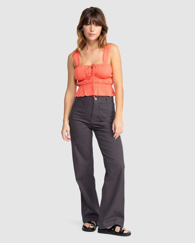 Womens Sunset Mist Crop Top