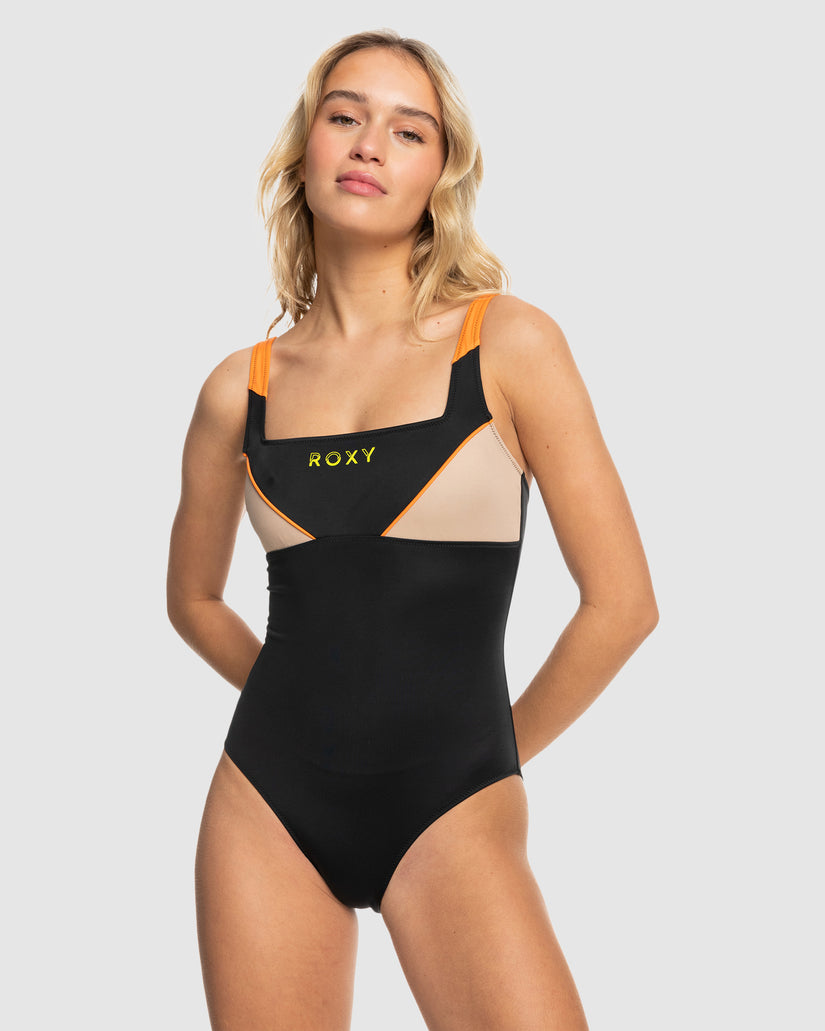 Womens Roxy Active Aop One Piece One Piece Swim