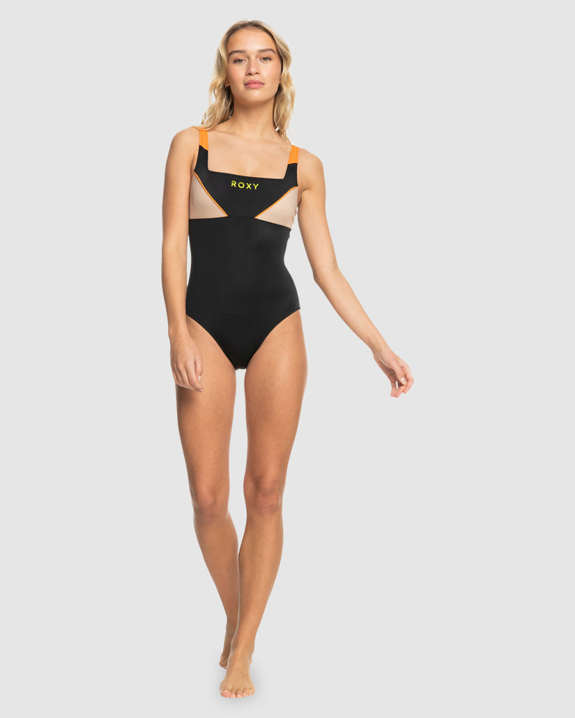 Womens Roxy Active Aop One Piece One Piece Swim