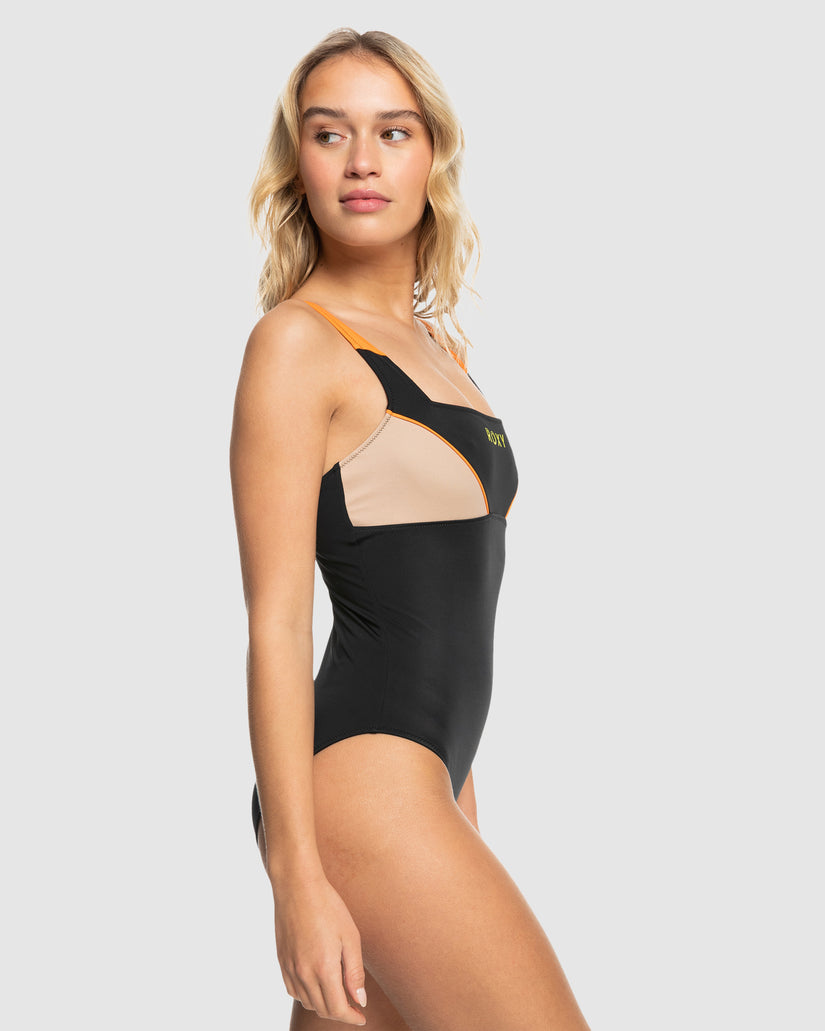 Womens Roxy Active Aop One Piece One Piece Swim