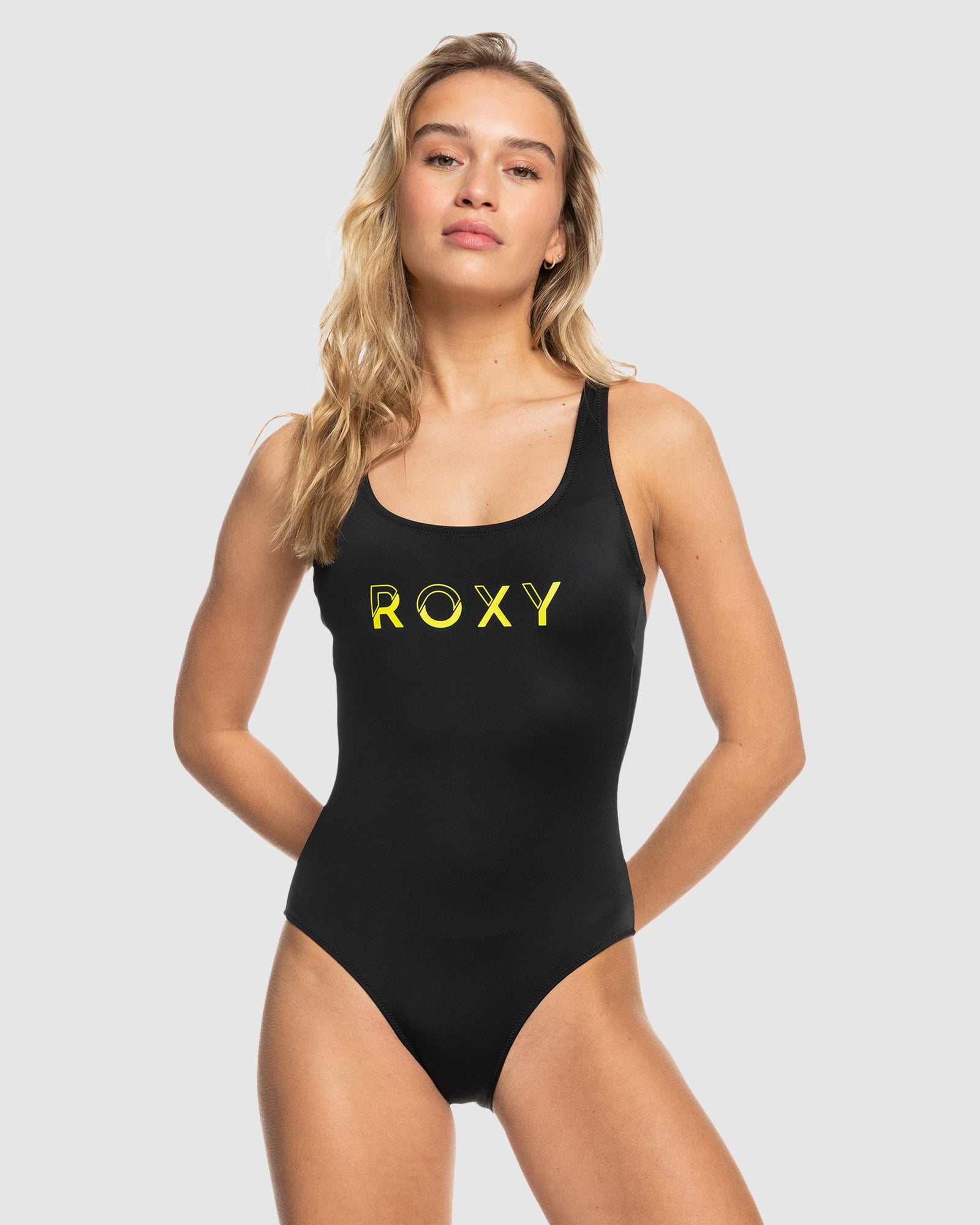 ROXY Womens Active Cross Back One Piece Swimsuit