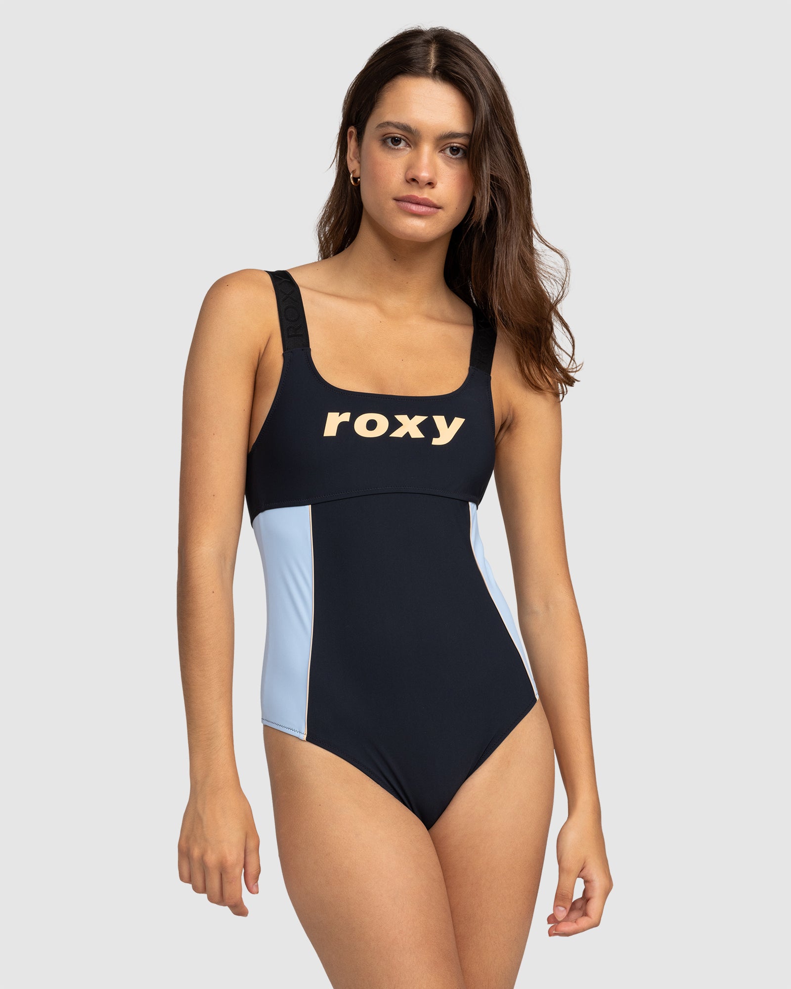 ROXY Womens Active Colorblock One Piece Swimsuit