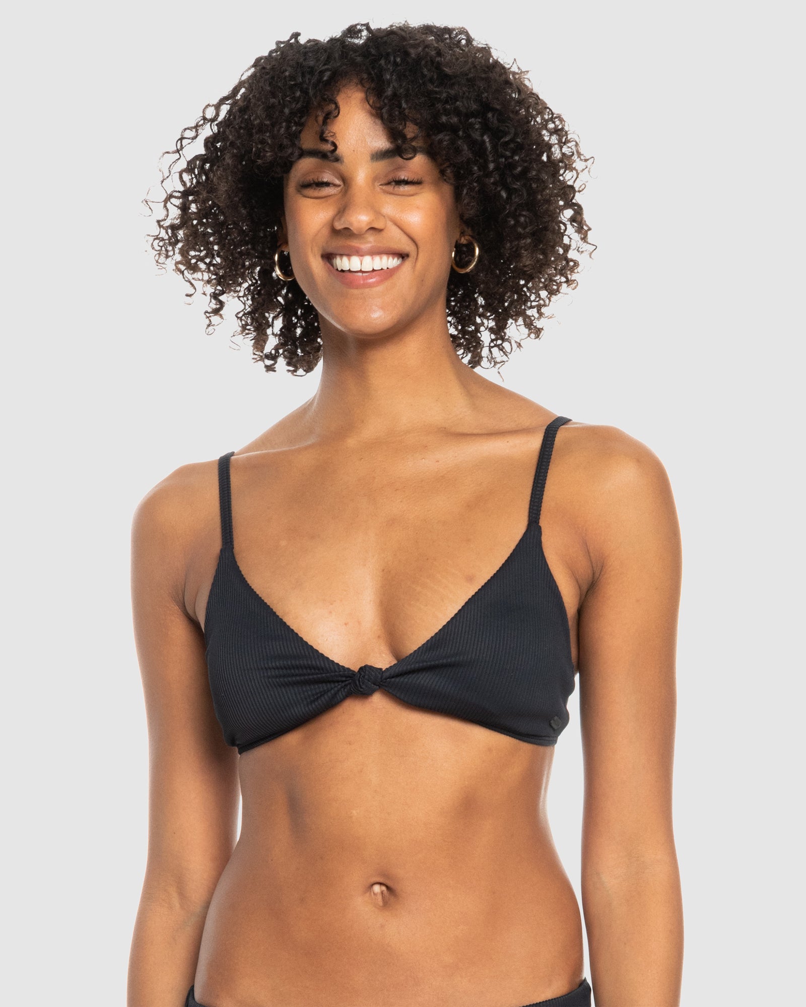 ROXY Womens Rib Roxy Love The Surf Knot Bikini Top