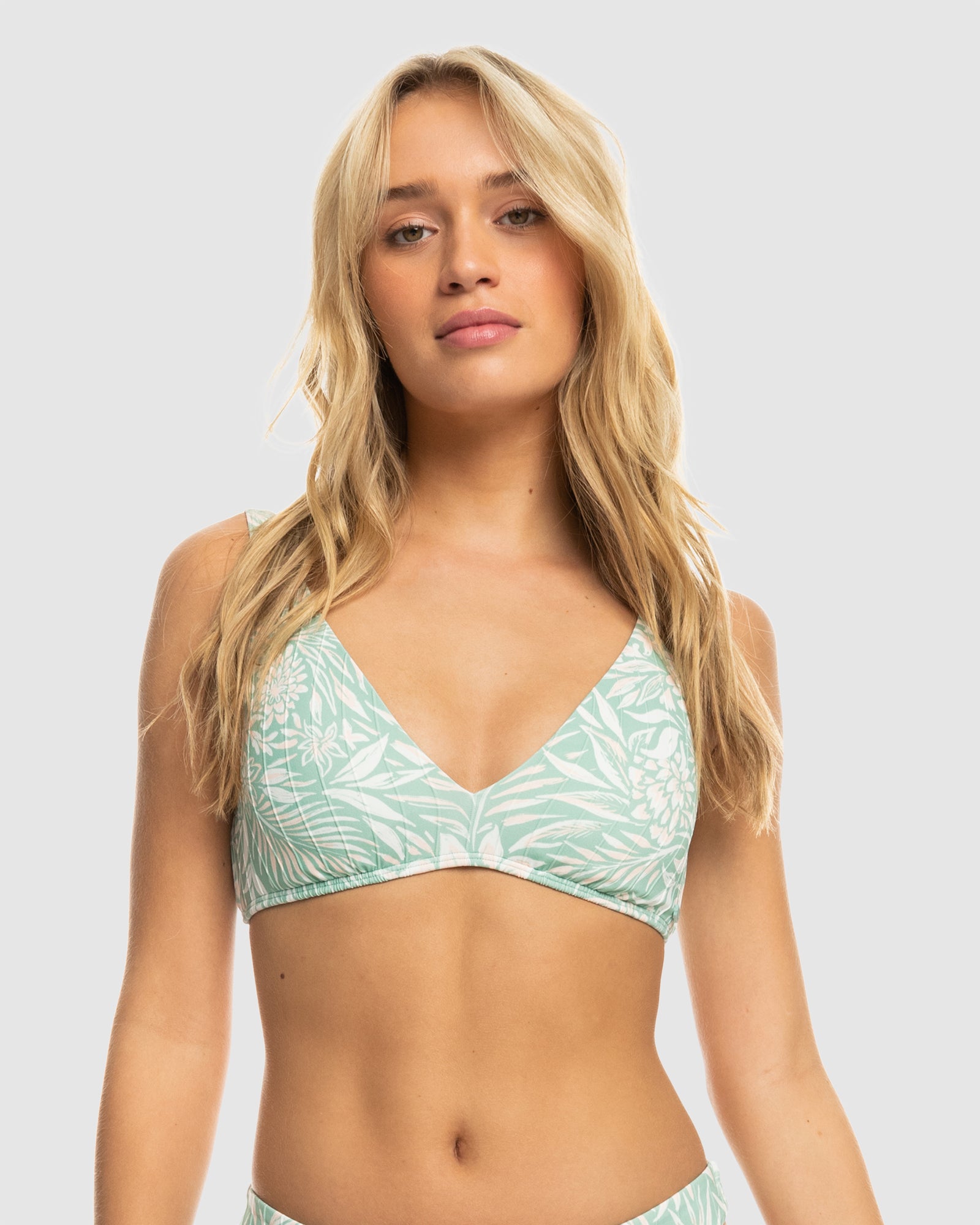 ROXY Womens Pt Rib Love The Oceana V Bikini Top