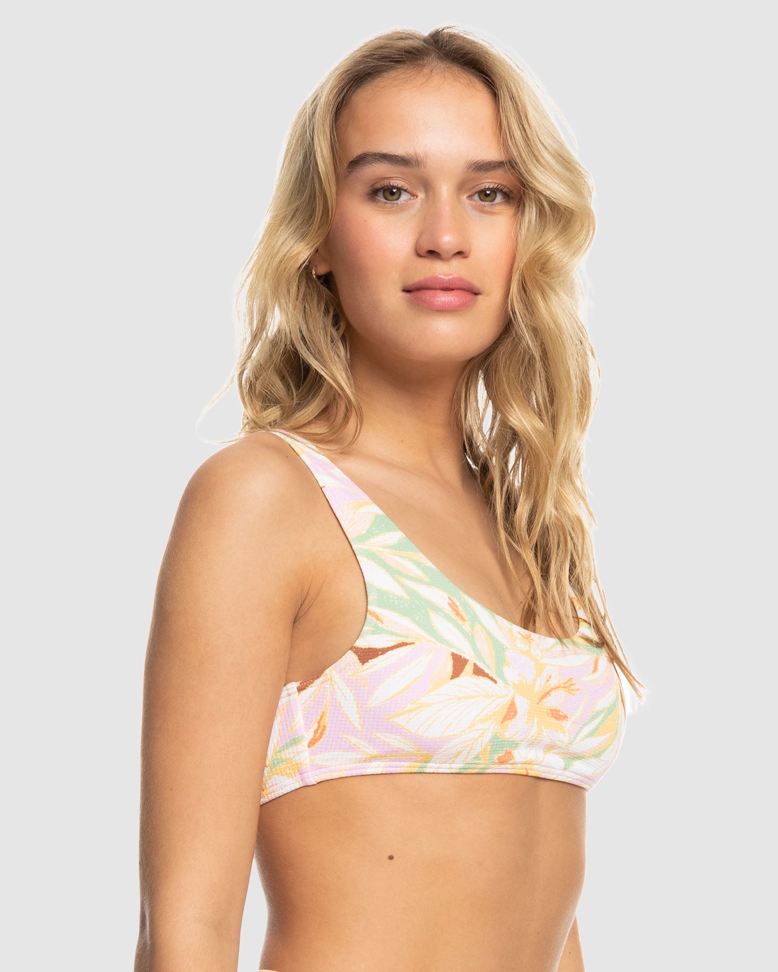 ROXY Womens Meadow Flowers Bralette Bikini Top