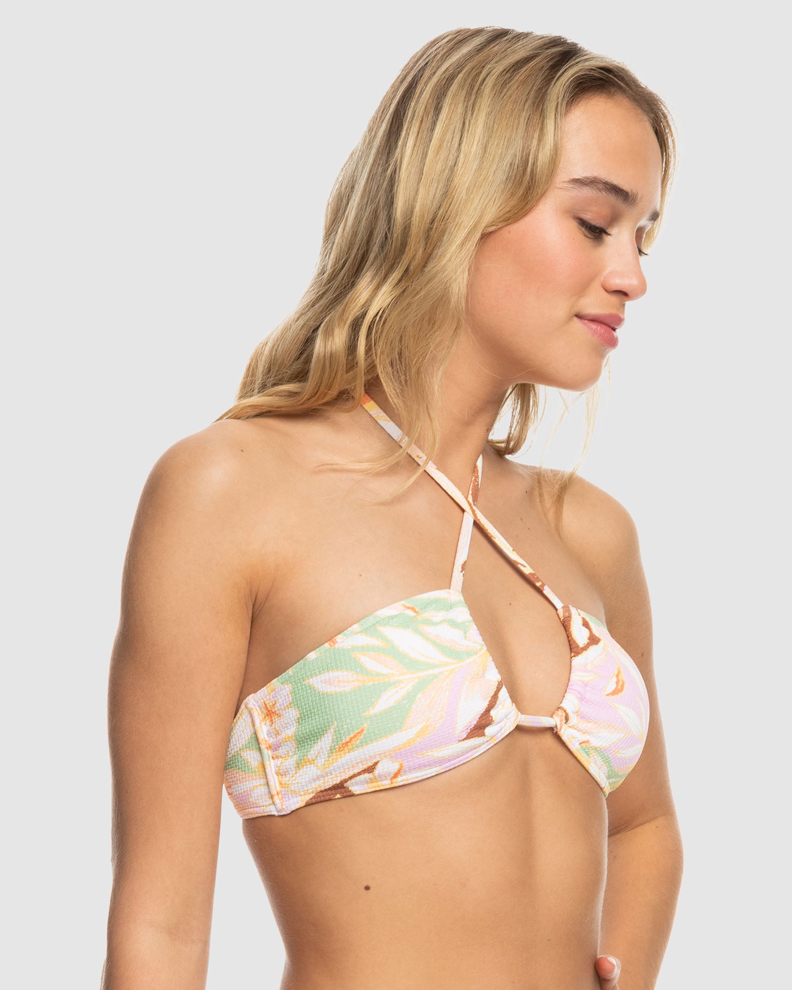 ROXY Womens Meadow Flowers Fashion Tri Bikini Top