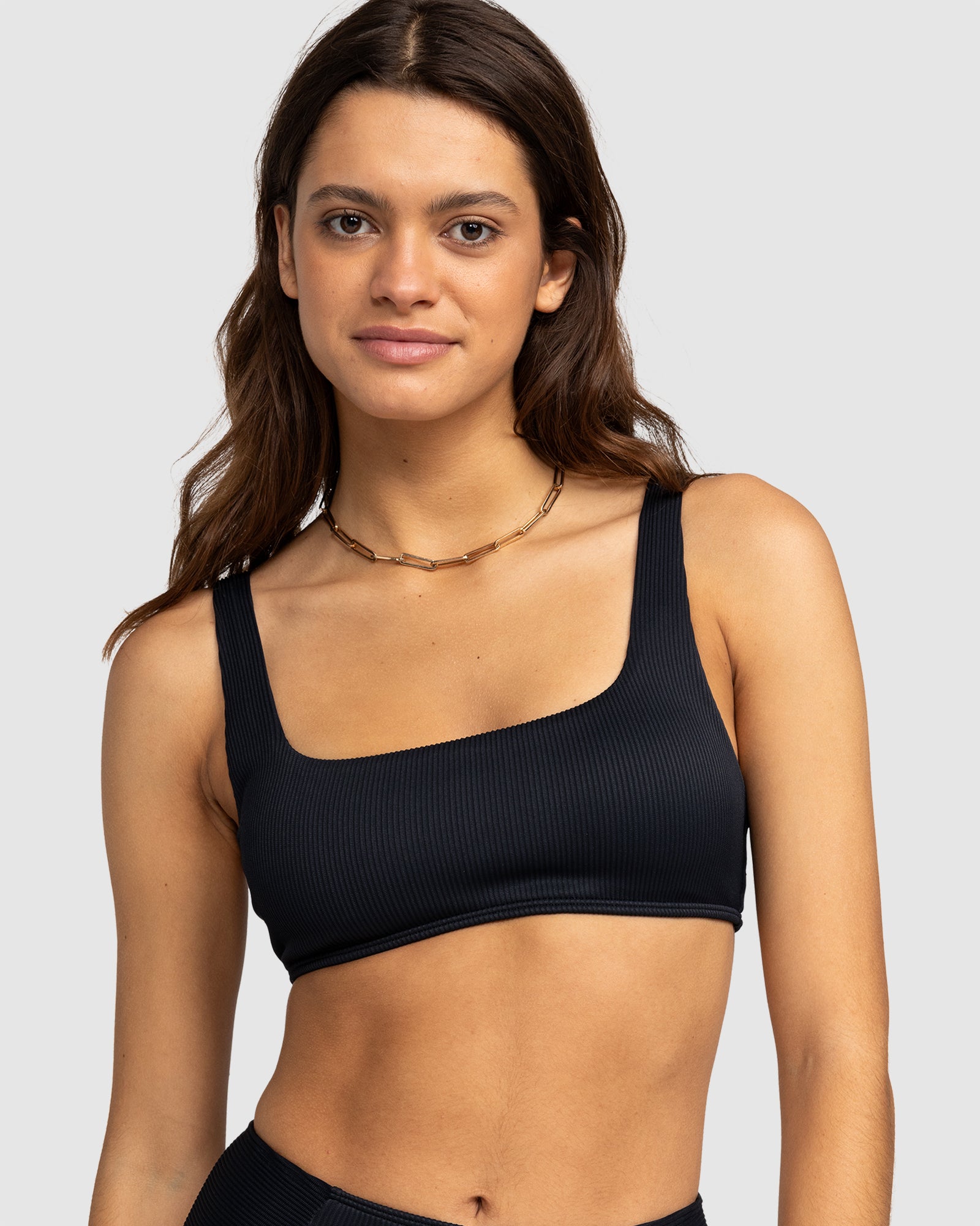 ROXY Womens Rib Love The Glassy Bikini Top