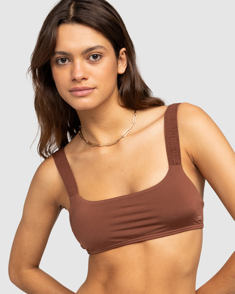 Womens Silky Island Bralette Bikini Top