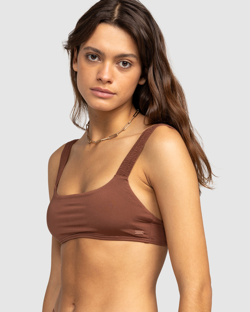 Womens Silky Island Bralette Bikini Top