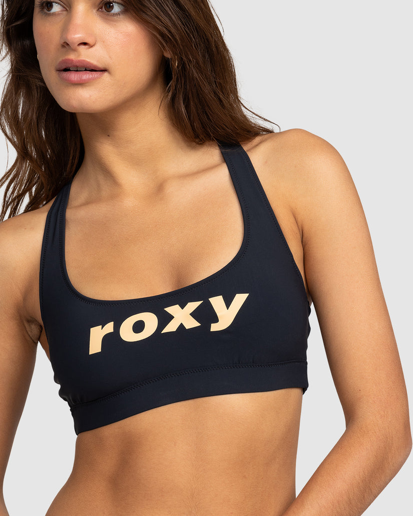 Womens Roxy Active Bralette Bikini Top